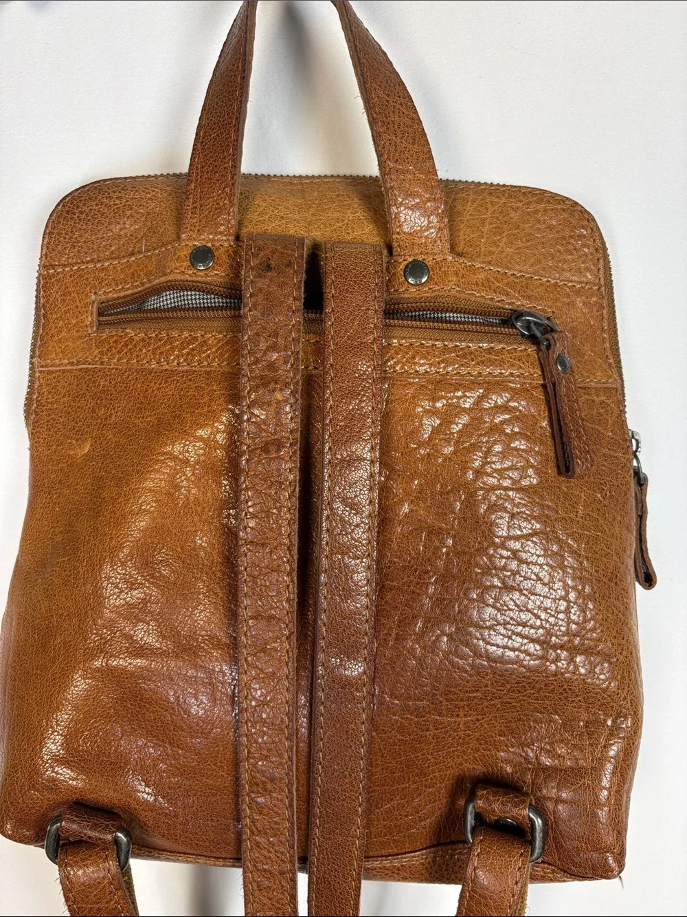 SPIKES & SPARROW Soft Distressed Leather Backpack